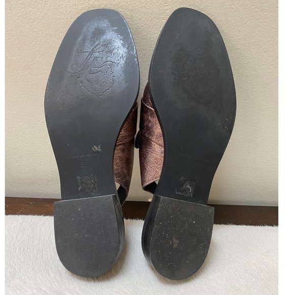 Free People Rose Gold Mules with Gold Rhinestones - W size 39 / 8M - Picture 8 of 10